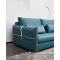 Poltrona reclinabile moderna dal design europeo con consolle e portabicchieri, divano reclinabile in pelle elettrico, set di mobili per soggiorno